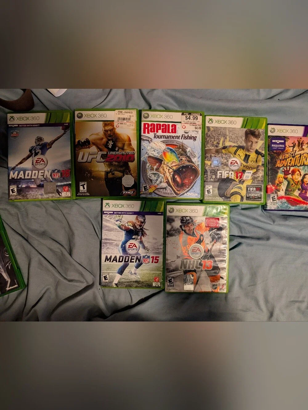 Xbox 360 Sports Game Bundle - Multiple Titles Good Condition Vintage